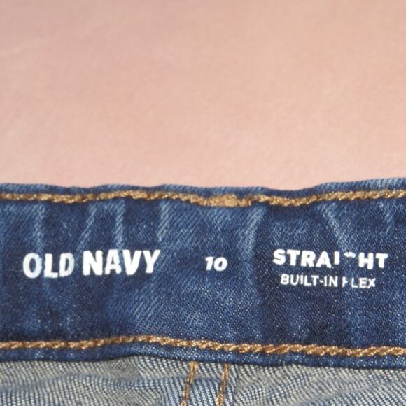 Old Navy Dark Wash Straight Leg Boys Jeans - Picture 5 of 6
